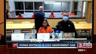 Woman sentenced in child abandonment case