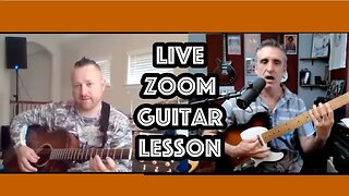 Live Zoom Guitar lesson! (Pre-recorded)