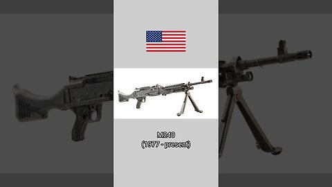 Evolution of USA army light machine gun #military #machinegun #usa #shorts #rifle