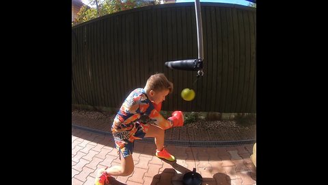 Kid Amazingly Shows Off Pro-Like Boxing Skills