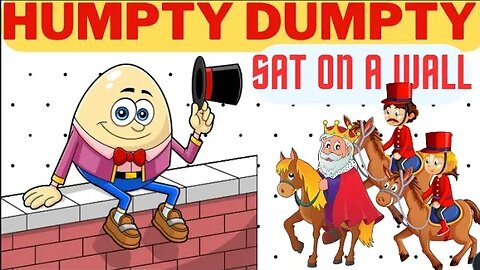 Humpty Dumpty Kids Rhyme Song | Sing Along For Children 😄