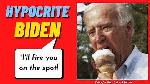 HYPOCRITE BIDEN Pulls Another 'Rules For Thee But Not For Me'
