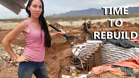 Digging Out Our Collapsed Earthbag Root Cellar | Fixing Our Biggest Fail Living Off-Grid