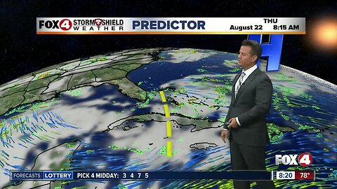 NHC watching a trough of low pressure near the Bahamas