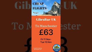 Cheap Flights from Gibraltar-UK #shorts (update 7/10)