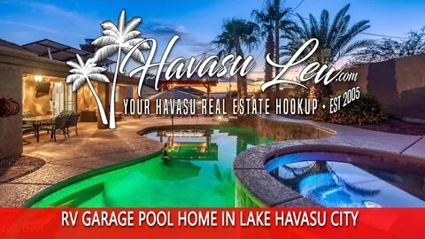Lake Havasu RV Garage Pool Home 3023 Aladdin Dr MLS 1023372