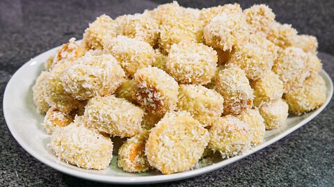 THIS SWEET RECIPE WITH COCONUT WILL SURPRISE YOU. Very easy to make at home