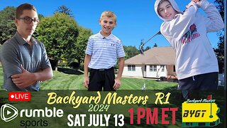 LIVE GOLF | Backyard Masters Round 1 | Back-Yard Golf Tour