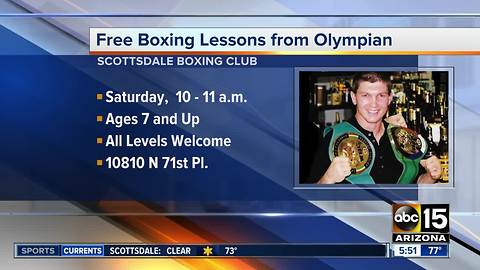 Free boxing lessons from Olympic Gold Medalist Vassiliy Jirov in Scottsdale