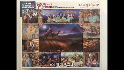 The Sting of APEP - Mystery Puzzle - SPOILER ALERT - White Mountain Jigsaw Puzzle (1000 Pieces)