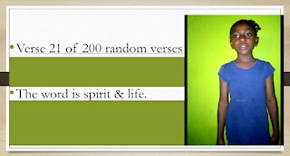 Verse 21 of 200 random verses. Do not be afraid to speak