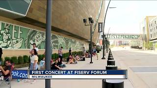 First concert takes place inside Fiserv Forum