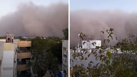 Massive dust storm blots out the sun in San Juan, Argentina