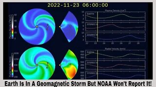 Earth Is In A Geomagnetic Storm But NOAA Won't Report It!