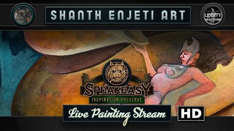 🔴 LIVE! Shanth Enjeti Art’s SPEAKEASY INSPIRATION PRESERVE! Painting Pulp Horror Comics!