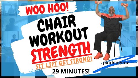 Chair Workout Dumbbell Strength