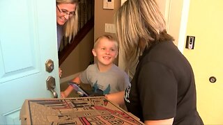 St. Lucie County teacher surprises students with special delivery
