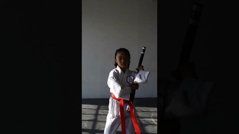 Child Training Martial Art | Practicing Nunchaku | ヌンチャク #Shorts