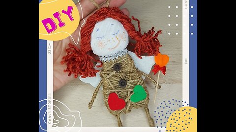 Jute Angel Doll DIY. Christmas Decorations 2024 #diy #craftsmania #holidaycrafts