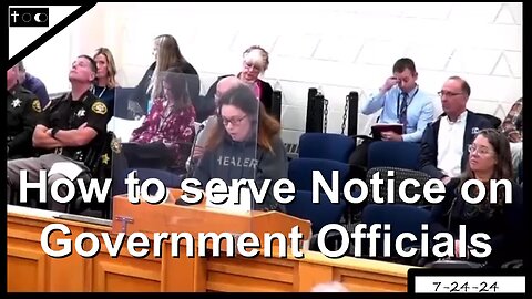 How to serve Notice on Government - 7-24-24