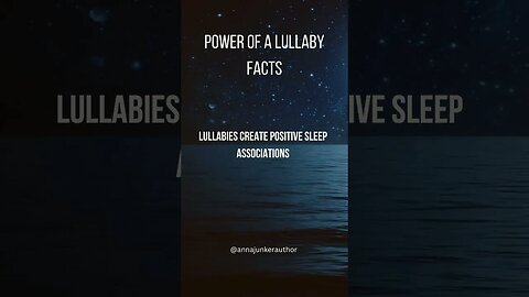 Surprising Secret Revealed About The Power Of A Lullaby 😴 #shorts #lullaby #fact