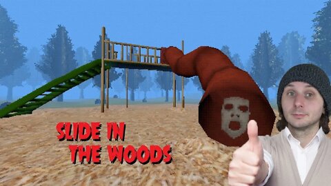 Slide in the woods - I would be interested in finding where the playground is (indie games)