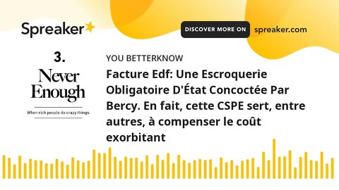 Facture Edf: Une Escroquerie Obligatoire D'État Concoctée Par Bercy. En fait, cette CSPE sert, entre