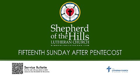 2023-09-10 - FIFTEENTH SUNDAY AFTER PENTECOST