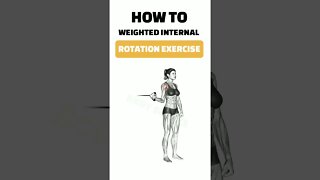 How To WEIGHTED INTERNAL ROTATION EXERCISE #short #shorts #shortvideo #ytshorts #fitness #gym