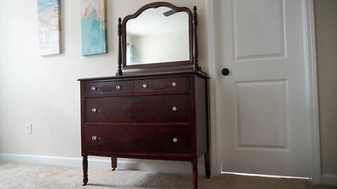 Furniture Restoration - Refinishing a Thrift Store Mahogany and Walnut Vanity