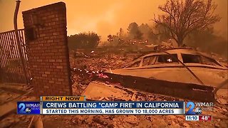 Fires rage near Los Angeles