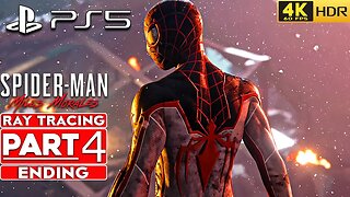 (PS5) SPIDER-MAN MILES MORALES ENDING Walkthrough Gameplay Part 4 [4K 60FPS HDR RAY TRACING]