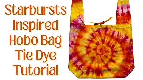 Tie-Dye Designs: Starbursts Inspired Hobo Bag Ice Dye