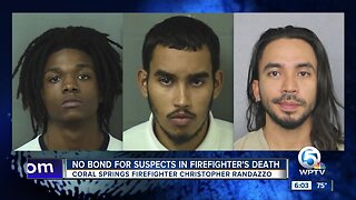 No bond for suspects in firefighter's death