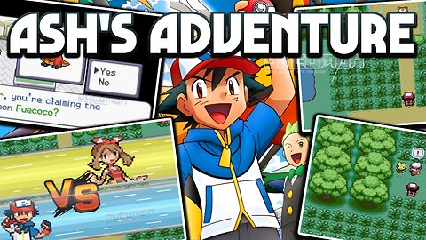 Pokemon Ash's Adventure - GBA ROM Hack, play as Ash Ketchum in Kanto with new rivals, gen 9