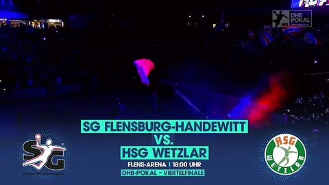 SG Flensburg Handewitt - HSG Wetzlar HANDBALL FULL MATCH 1ST HALF DHB POKAL SPIEL 22/23
