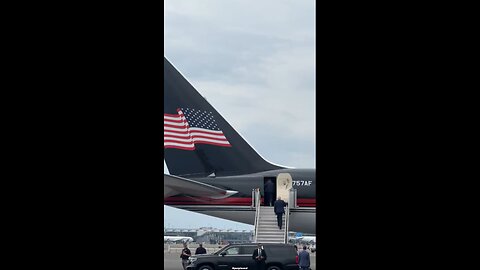 President Donald J. Trump on his way to Grand Rapids, MI.