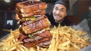 SPICY Burger Challenge (ONLY 1 WINNER IN 2 YEARS) With Mountain of Fries | In South Dakota