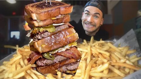 SPICY Burger Challenge (ONLY 1 WINNER IN 2 YEARS) With Mountain of Fries | In South Dakota