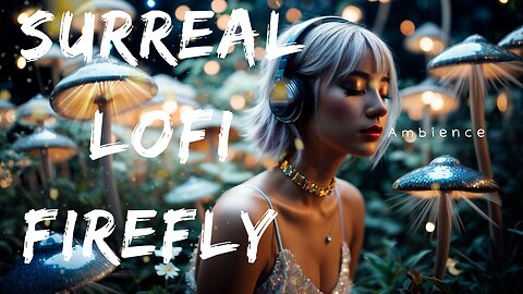 Surreal Lofi Firefly Mushroom Ambience