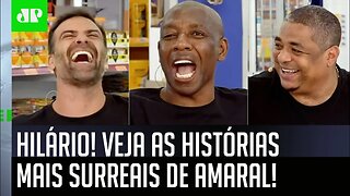 SENSACIONAL! Amaral conta HISTÓRIAS HILÁRIAS e FAZ GERAL CHORAR DE RIR! (RESENHA HISTÓRICA!)