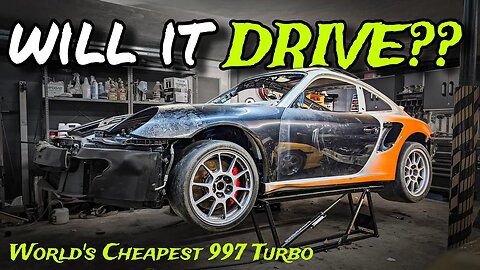 Rebuilding a Crashed Porsche 911 Turbo - It runs, but can it drive?