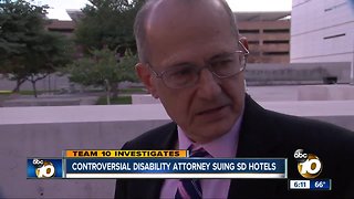 Controversial ADA serial suer targets SD hotels