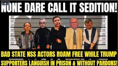 CHARGE THEM WITH SEDITION NOW ! (OR JUSTICE AND THE NATION WILL BE LOST FOREVER) DOJ-NWO compromise