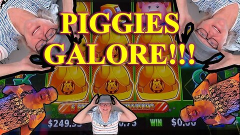 Slot Play - Huff N' More Puff, Lock-it-Link - PIGGIES GALORE!!!