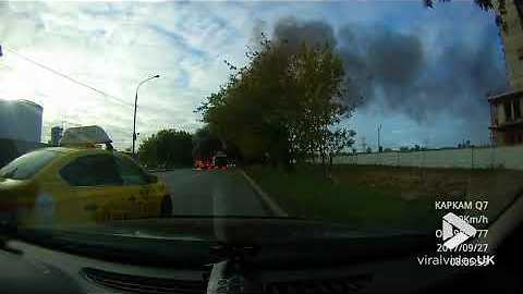 Viral Video UK: Gas cylinder explosion after accident
