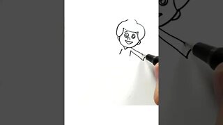 How to draw and paint three little words #shorts