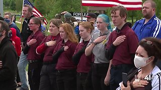 Fallen OPPD officer's students pay respects at procession