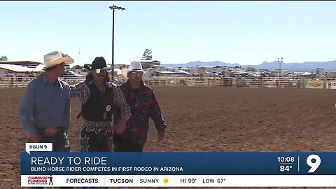 Local blind man competes in his first rodeo in Arizona