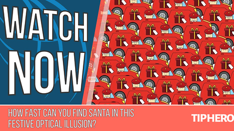 How Fast Can You Find Santa in This Festive Optical Illusion?